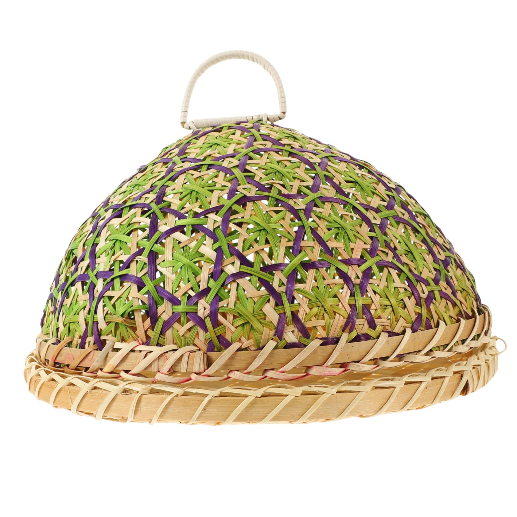 1 Set Meal Cover Dining Table Food Cover Woven Food Tent Reusable Food Covers Woven Tray and Dome for Foods Outdoor Food Covers Food Net Food Protection Tent Food Covers for Home