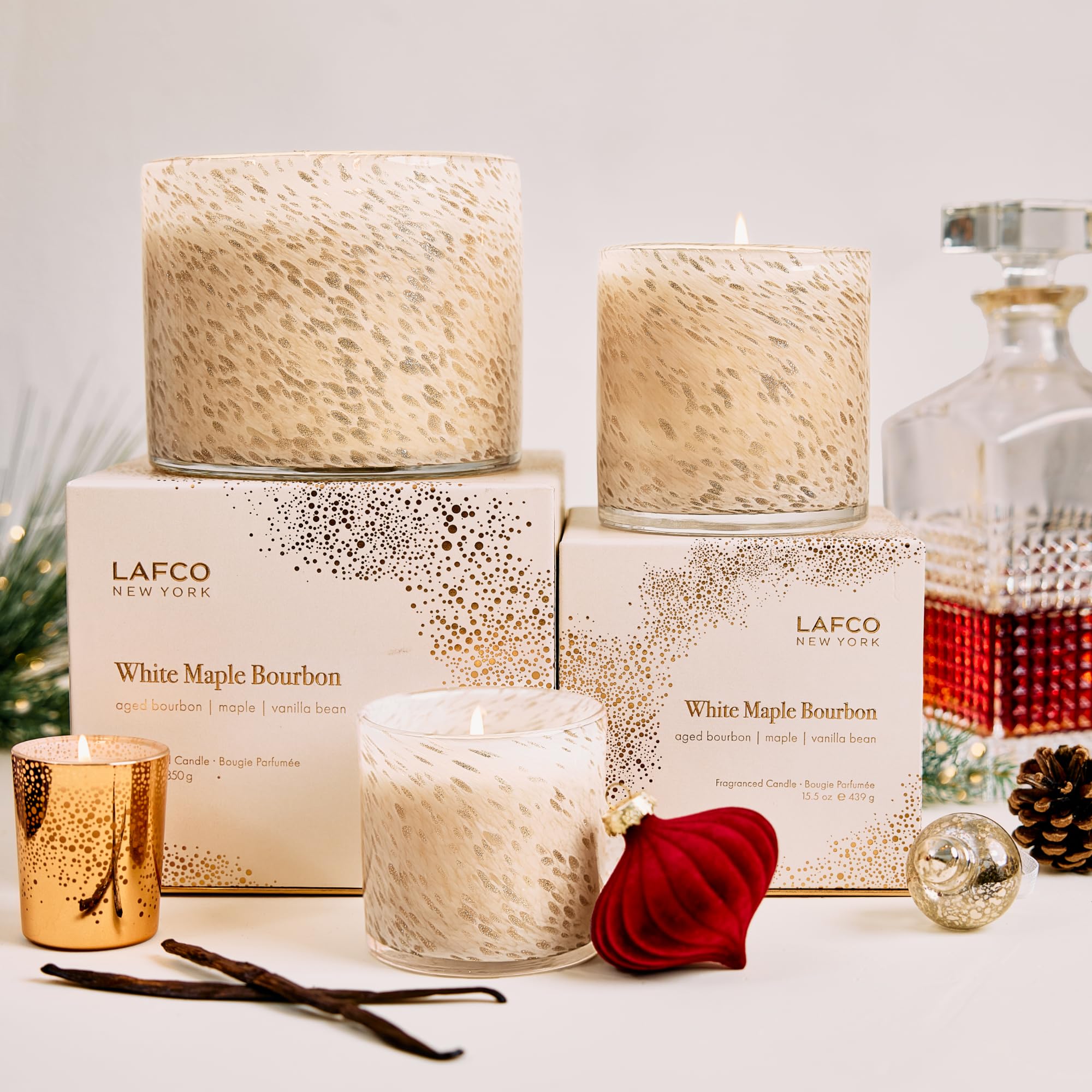 Amazon.com: LAFCO New York Holiday Signature Candle, White Maple