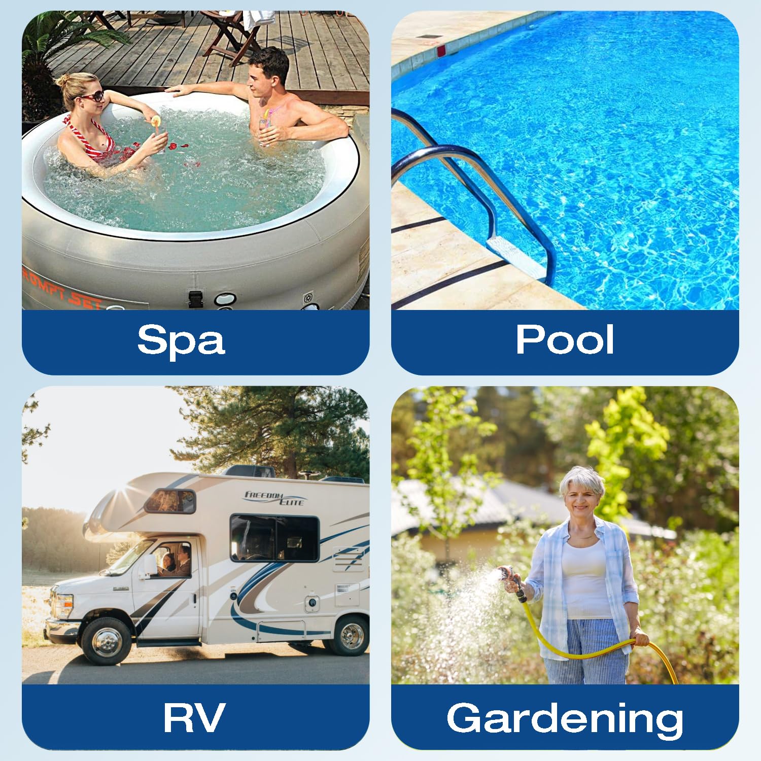 H&G lifestyles Filtro de manguera de jardín de hierro de repuesto para rellenar jacuzzi, piscina, spa, removedor de hierro para agua de pozo, eliminación de hierro de metales pesados de hasta 100,000
