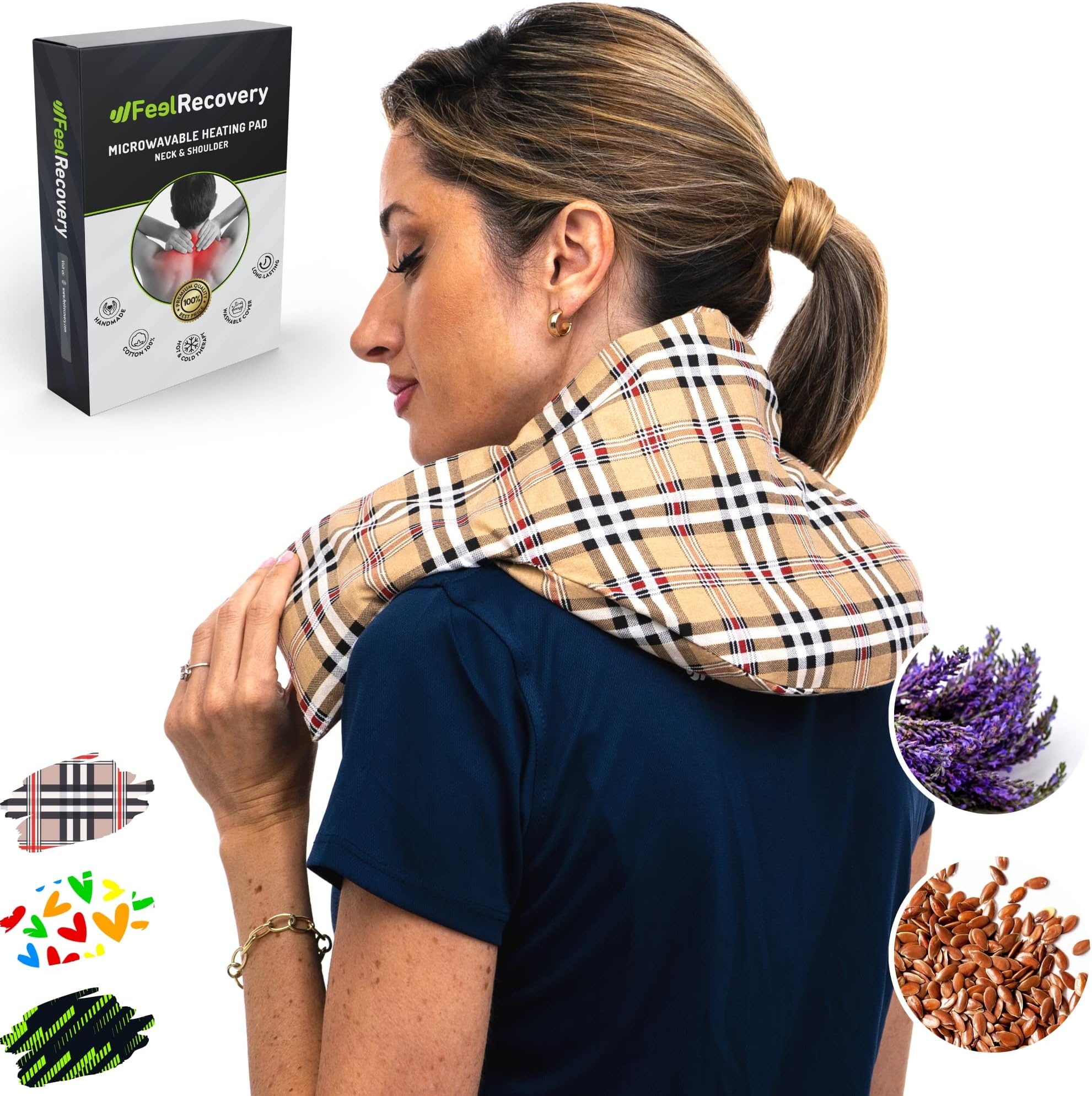 Microwavable Heating Pads for Neck & Shoulder Pain Relief