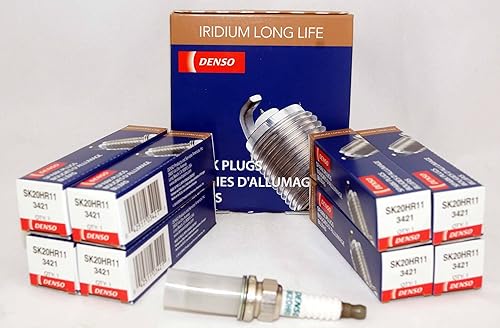 Set (8pcs) denso larga vida Bujías de iridio Stock 3421Iridium Core .043"(1.1mm) Gap Tamaño