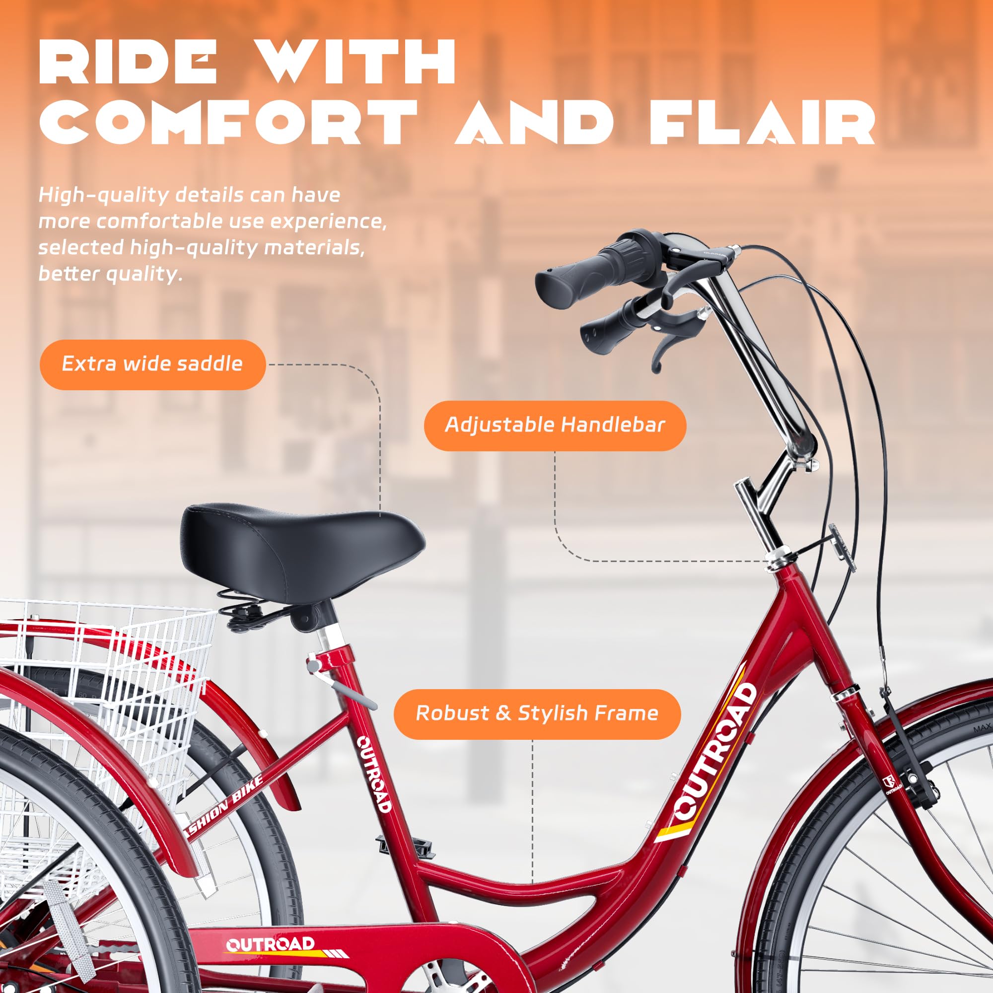 Baja Trike Sun Bicycles Western Trike Saddle Black Sun Speed Trike