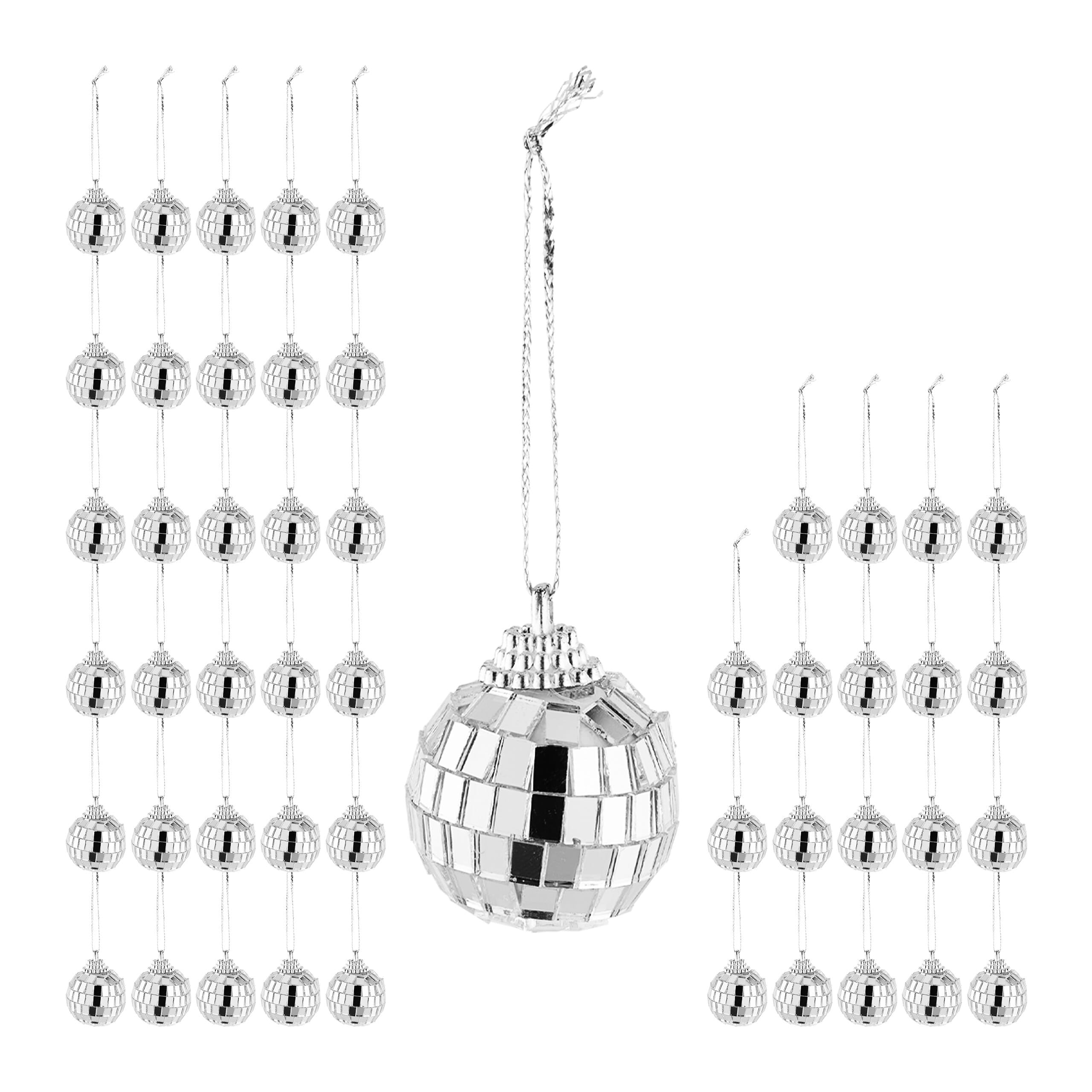24pack Set di portachiavi a forma di palla da discoteca da 24 pezzi con