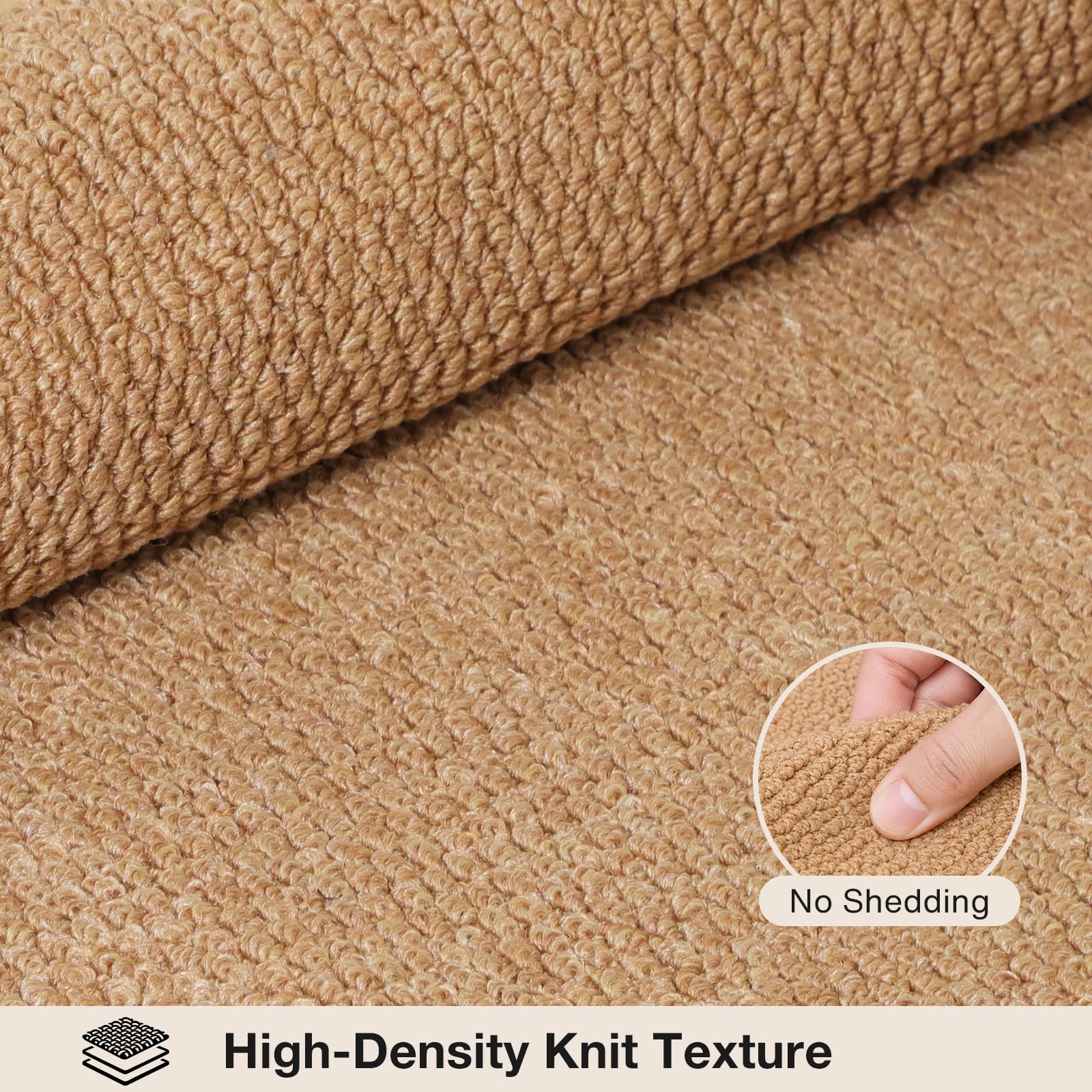 Ultra Thin Dirt Trapper Door Mat Indoor,Non-Slip 36" x 60" Porte and Hall Mat, Low Profile Front Indoor Mats for Dogs Paws, Large Absorbent Back Door Mats,Machine Washable Entryway Rugs, Camel Natural — Amazon image 4