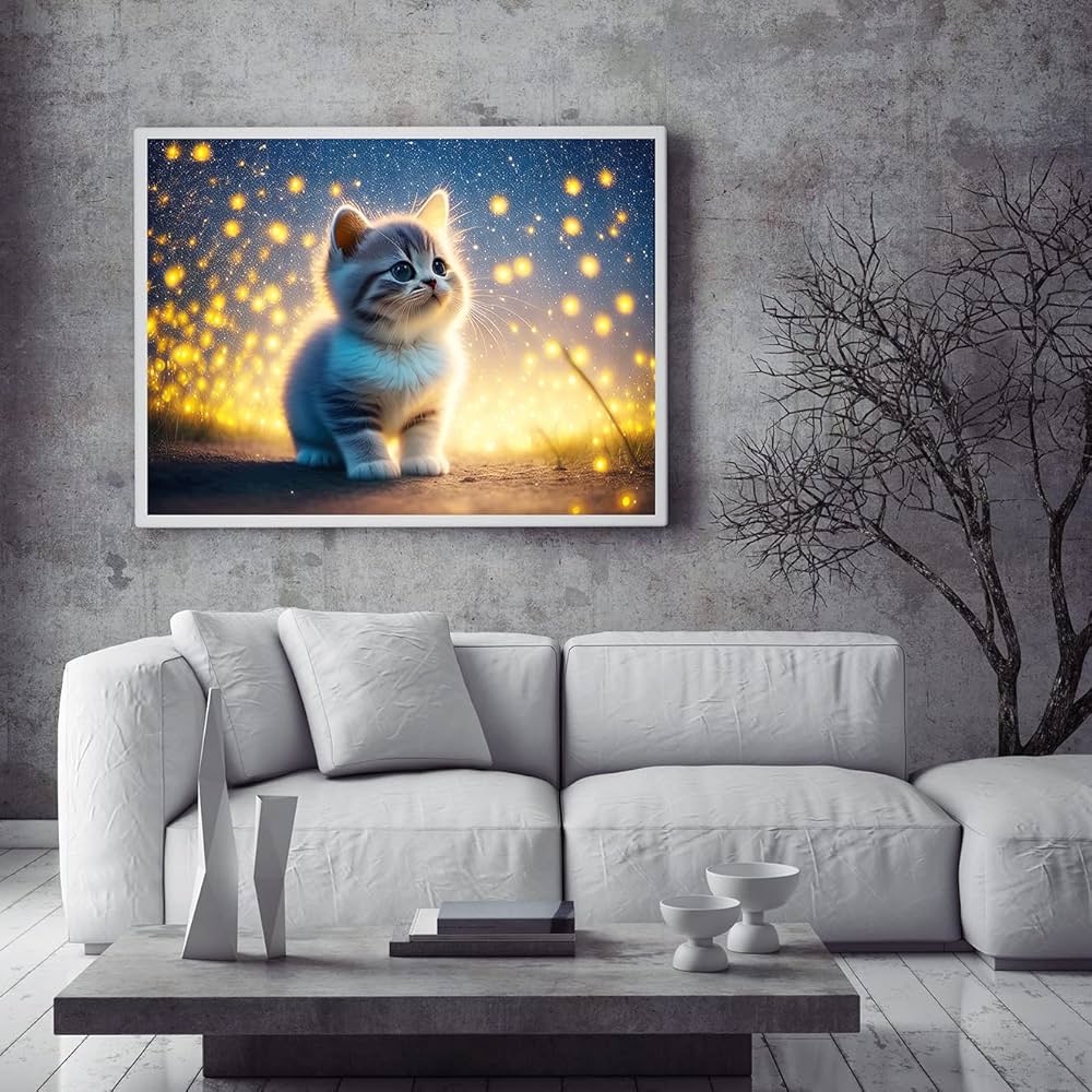 ⛰GlasFliesenmalerei 【Kätzchen】von M.Horn ⛰GlasFliesenmalerei 【Kätzchen】von M.Horn