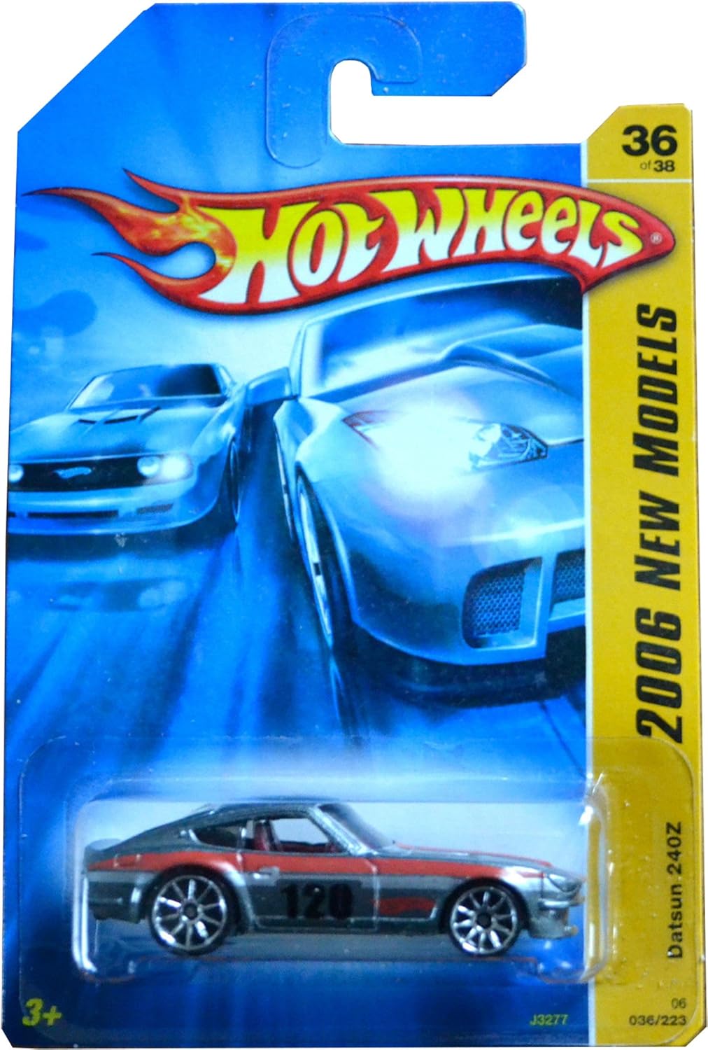 Hot Wheels Datsun 240Z 2006 New Models Series Gray Datsun Nissan 240z 1:64 Scale Collectible Die Cast Metal Toy Car Model #36/38