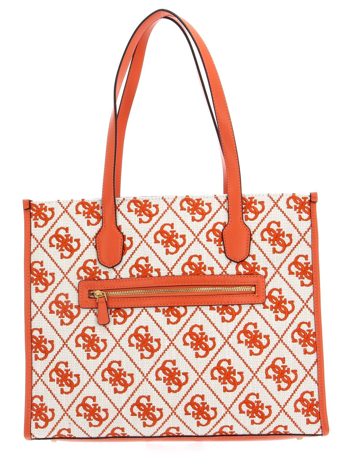 GUESS Shopper Silvana Girlfriend Tote Orange Logo mehrfarbig