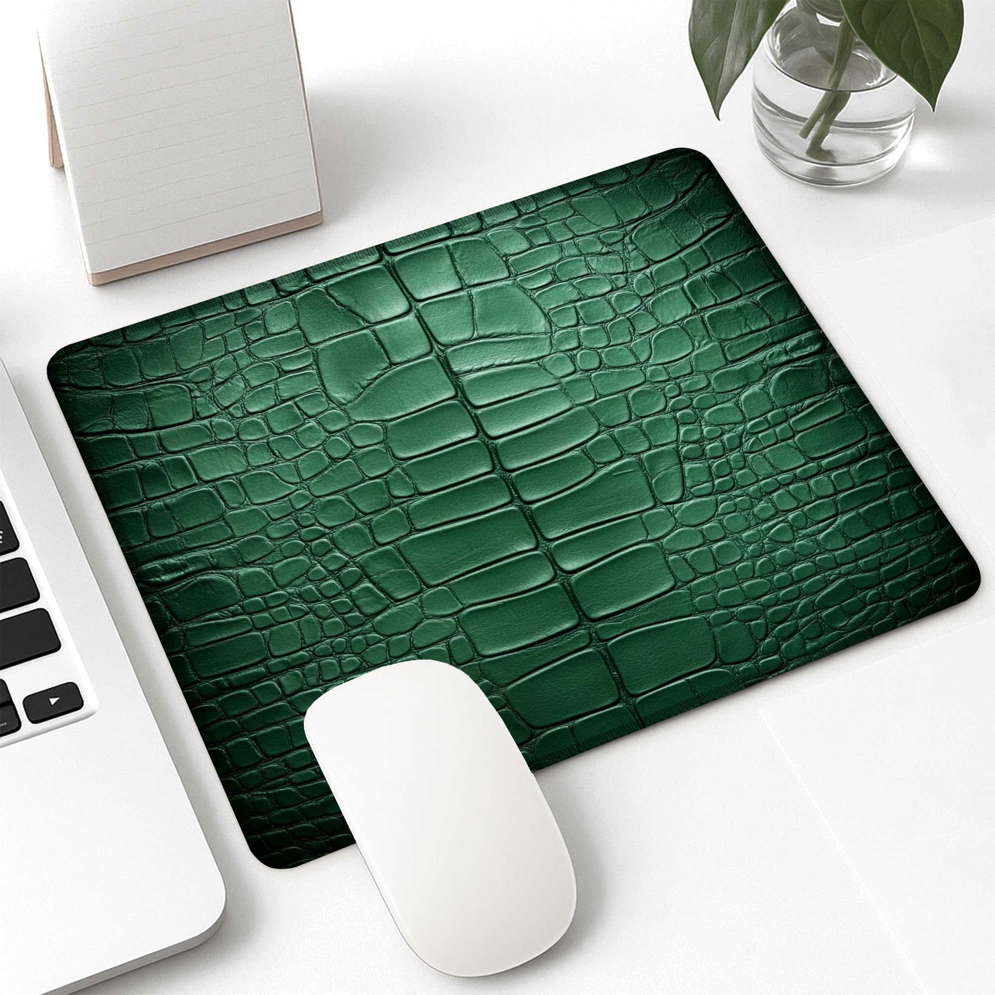 Amazon.com: Elegant Green Crocodile Texture Mouse Pad, Stylish