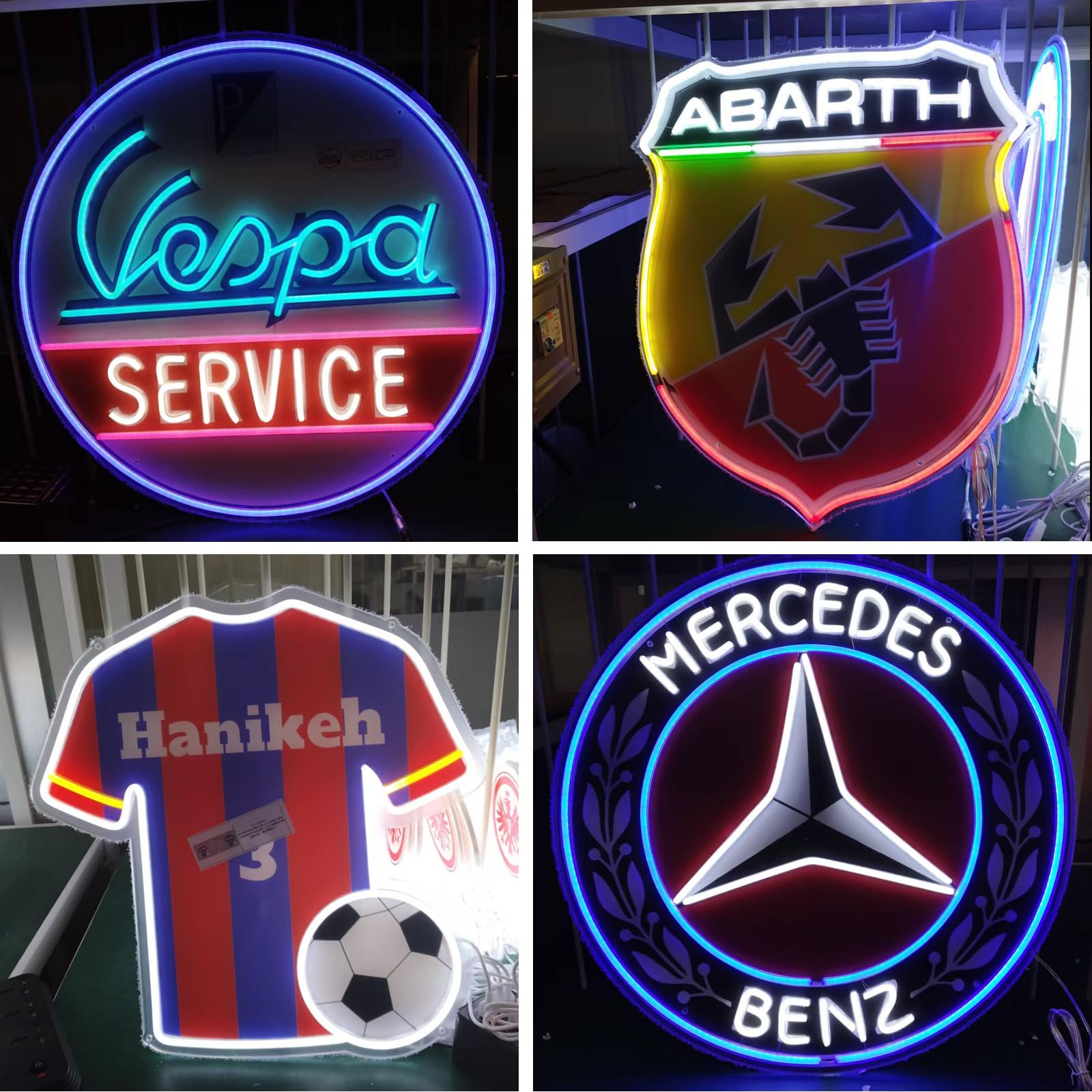 Logo Neon Schild Personalisiert UV-gedrucktes LED Leuchtschilder