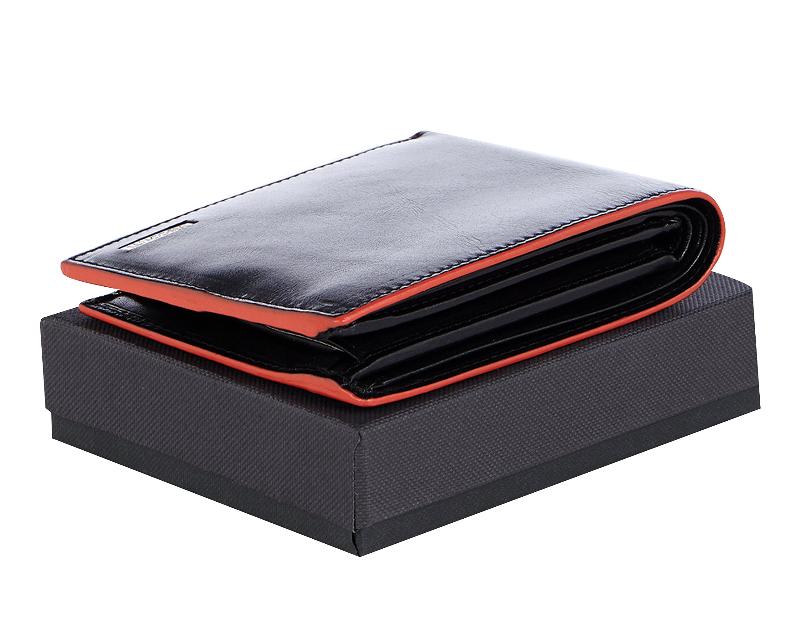 VISCONTI ® Portafoglio Uomo Vera Pelle con protezione RFID Porta Carte di Credito con Portamonete. Borsellino a piegatura tripla Porta Banconote Regalo - 'Alps'
