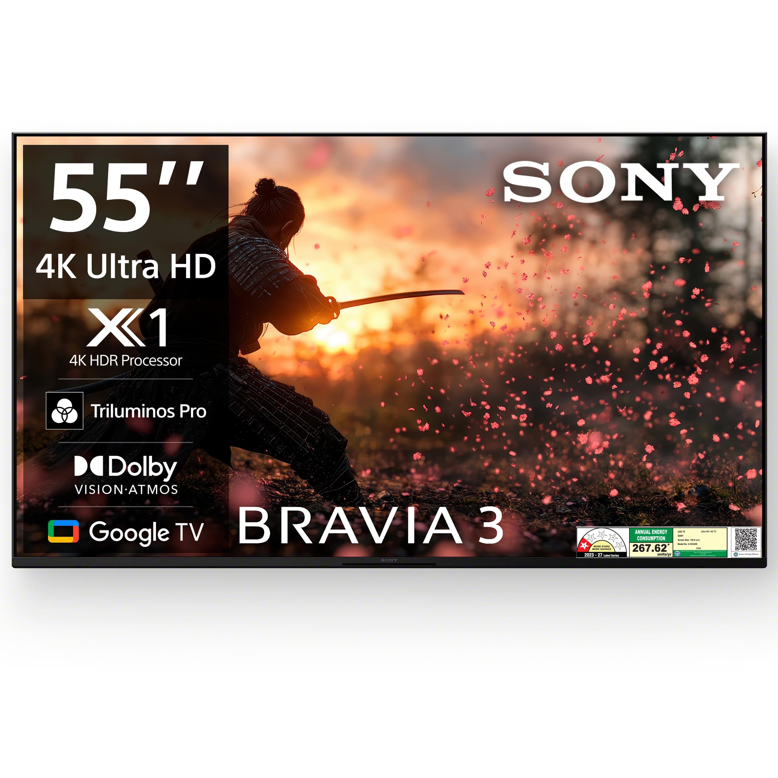 Sony BRAVIA 3 Series 139 cm (55 inches) 4K Ultra HD AI Smart LED Google TV K-55S30B (Black)-image-19