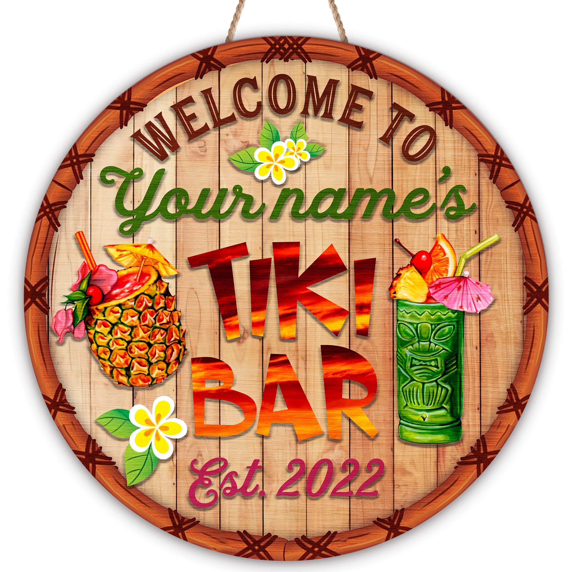 Beach Bar Sign, Personalized Bar Sign, Beach Bar Sign, Carved Signs