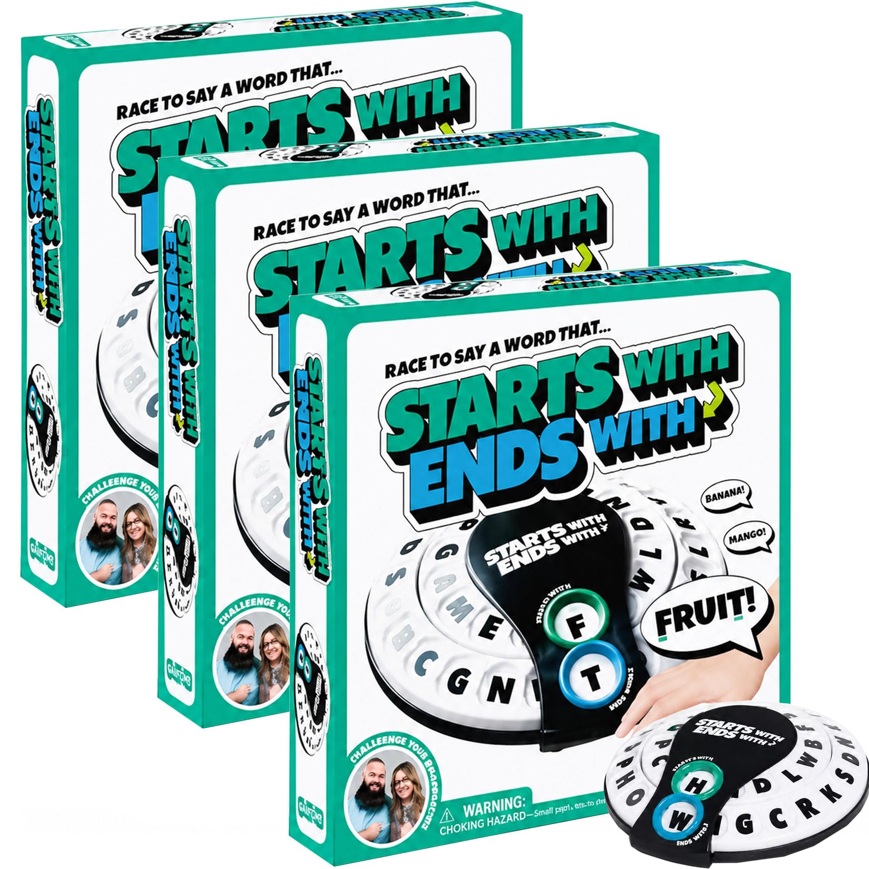 Nuevo juego de palabras Spin & Shout 2026 para adultos: juego de fiesta dinámico de vocabulario con ruedas de letras, ruleta y 20 fichas para noches de juegos, viajes y reuniones en grupo (3Pcs)