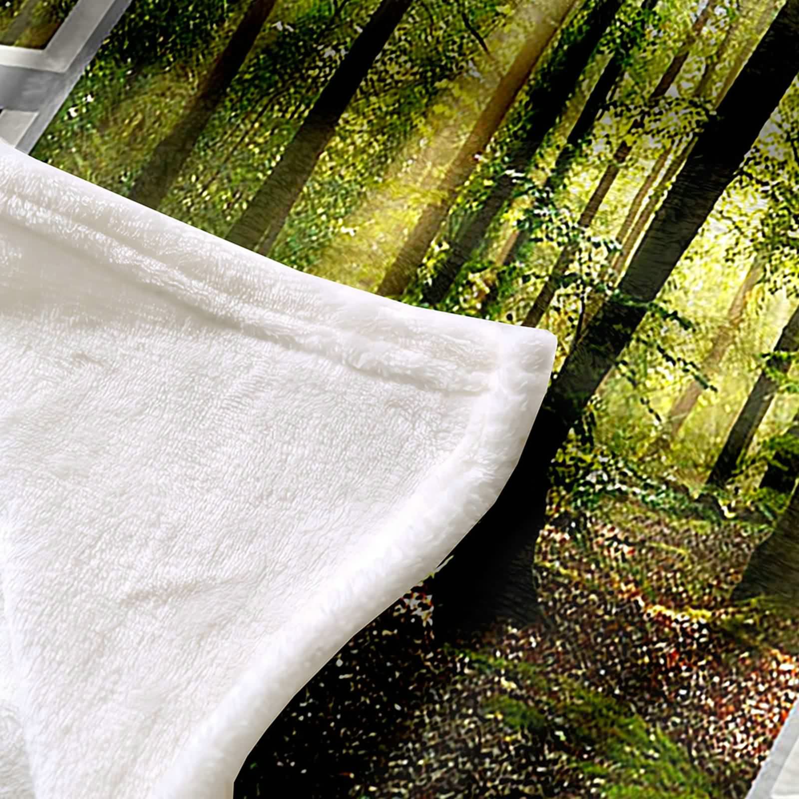 Aeici Couverture Polaire, Couverture Enfant Polaire Couverture 150x200 cm Soleil des Arbres Couverture Canapé Cadeau pour Adultes et Enfants