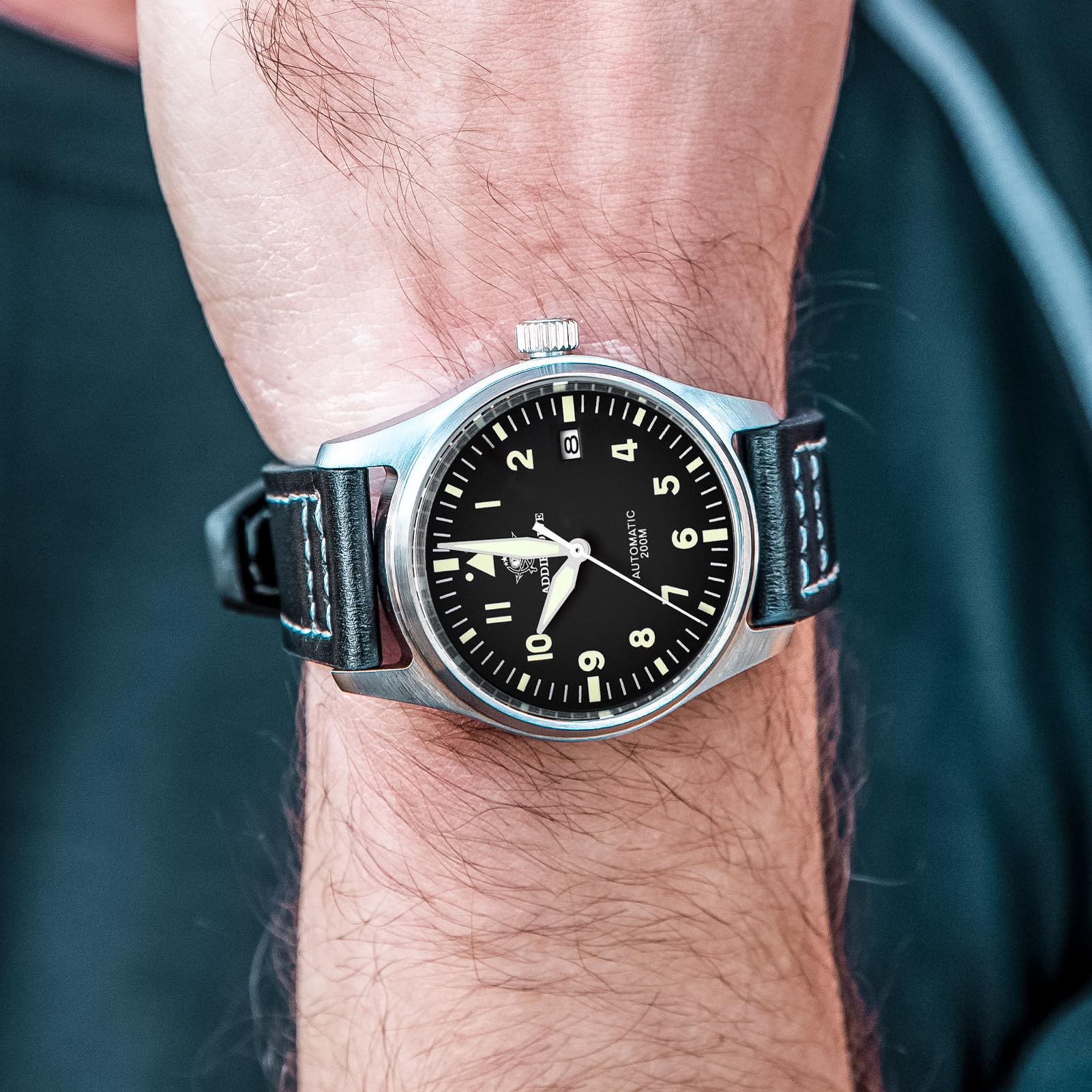 ADDIESDIVE automatikuhren Herren leuchtendanaloge Uhr automatik NH35A/8215 Mechanische Uhren Edelstahl Uhr