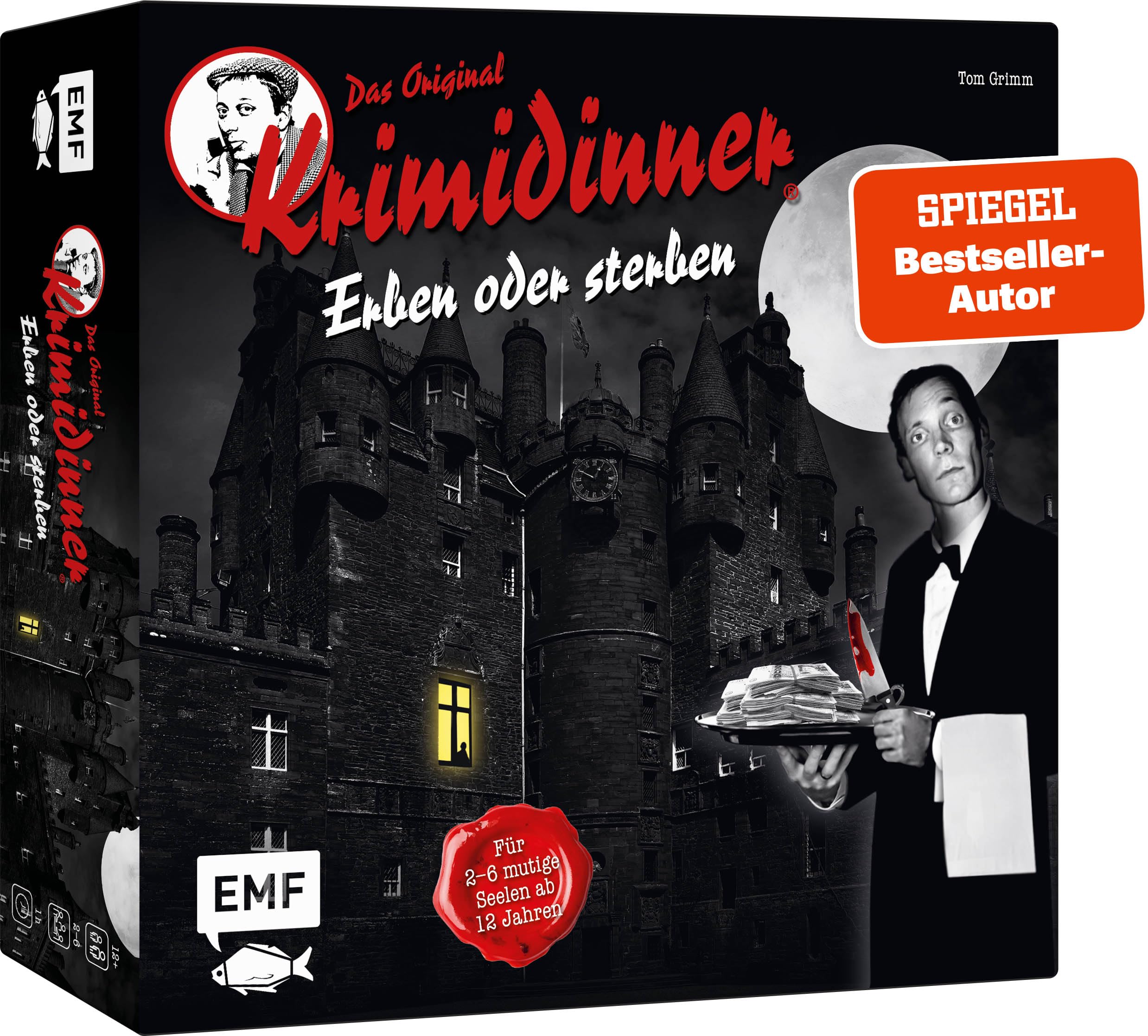 Erben oder Sterben - The Official Game for the Original Krimidinner: A Raven Black Board Game for 2-6 Brave Souls from 12 Years