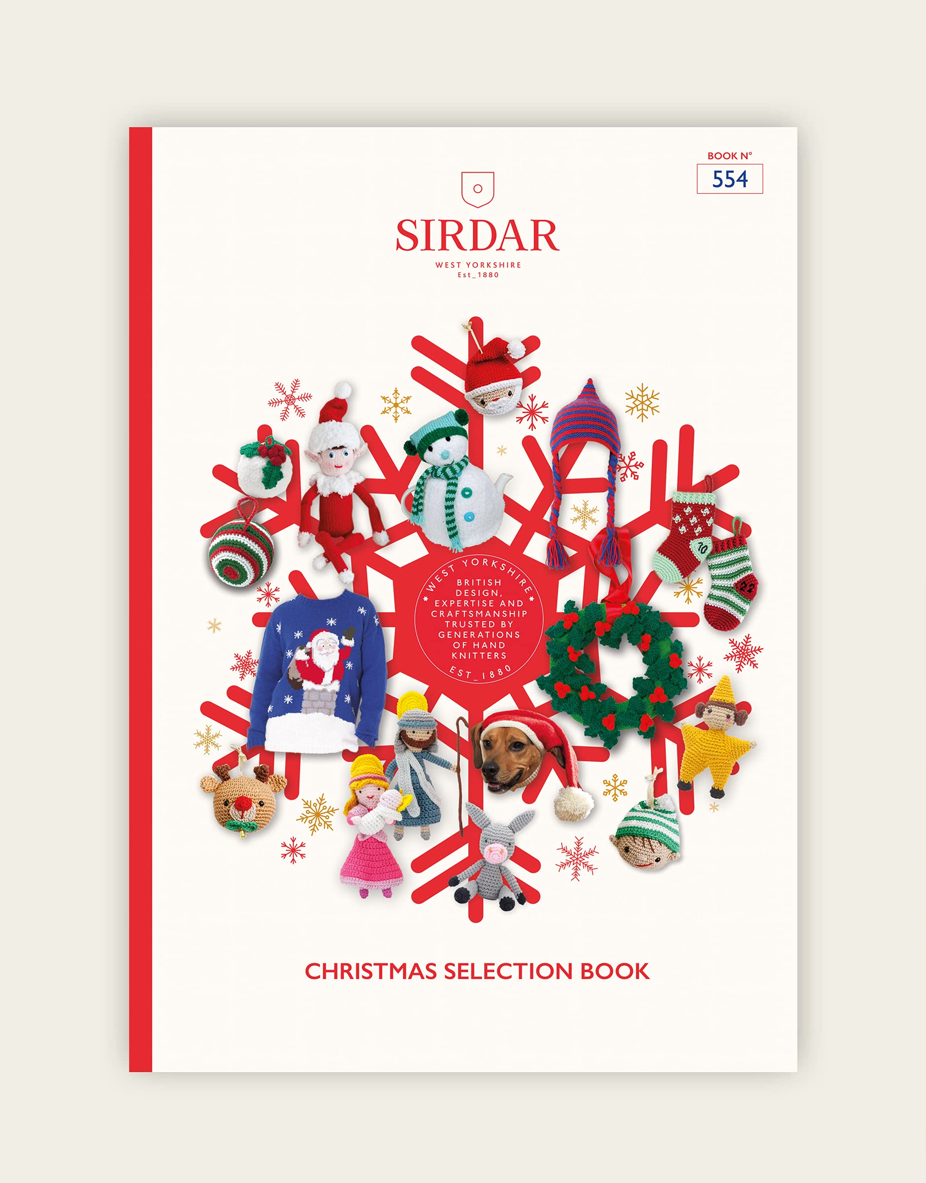 SirdarKnitting and Crochet Pattern Book - 554 Christmas Selection Book