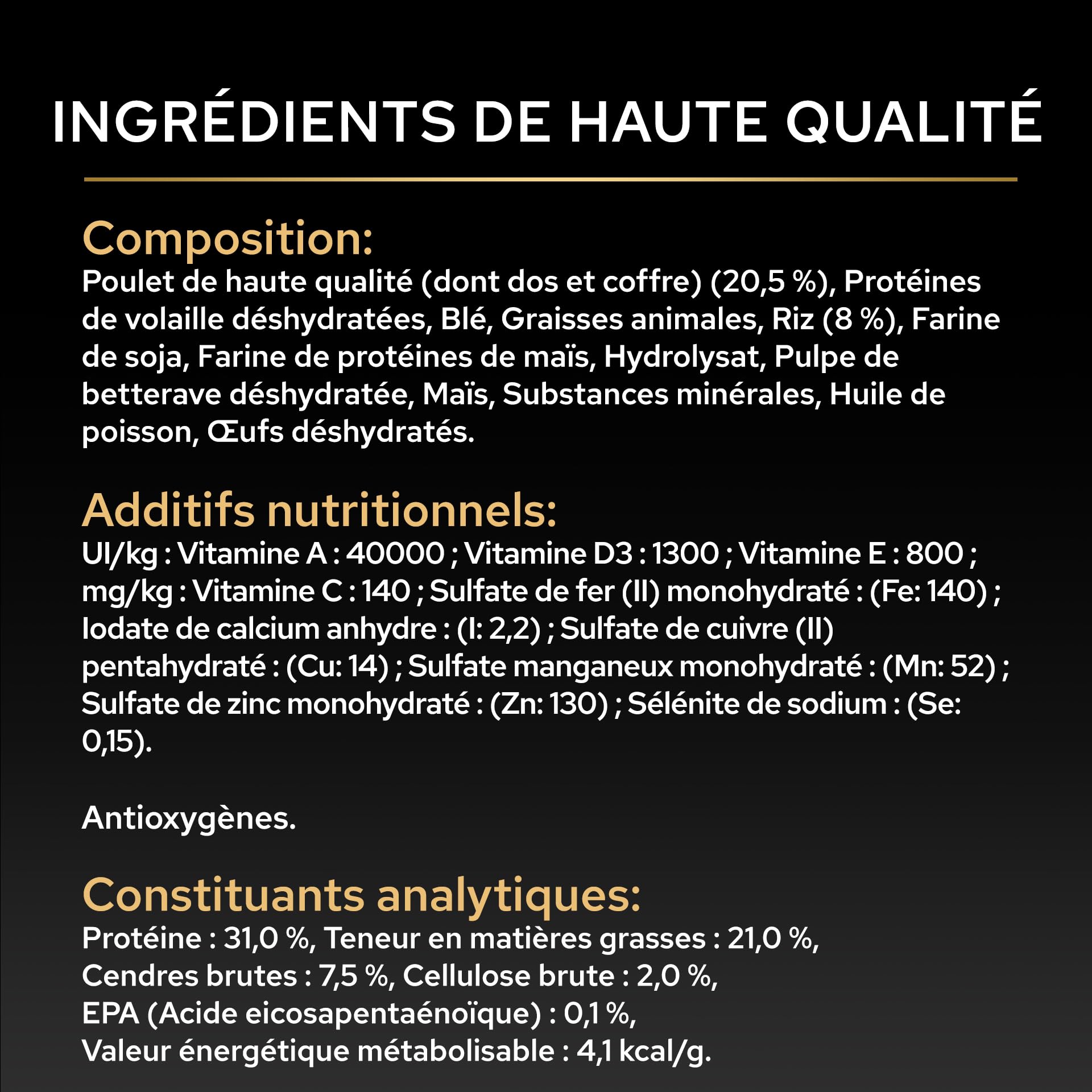 Purina Pro Plan Protein & Energy - Croquettes Chien Adulte au Poulet, 16 kg | Croquettes Chien Saveur Poulet - Contient 60% de protéines animales pour chiens adultes actifs - Alimentation Chien