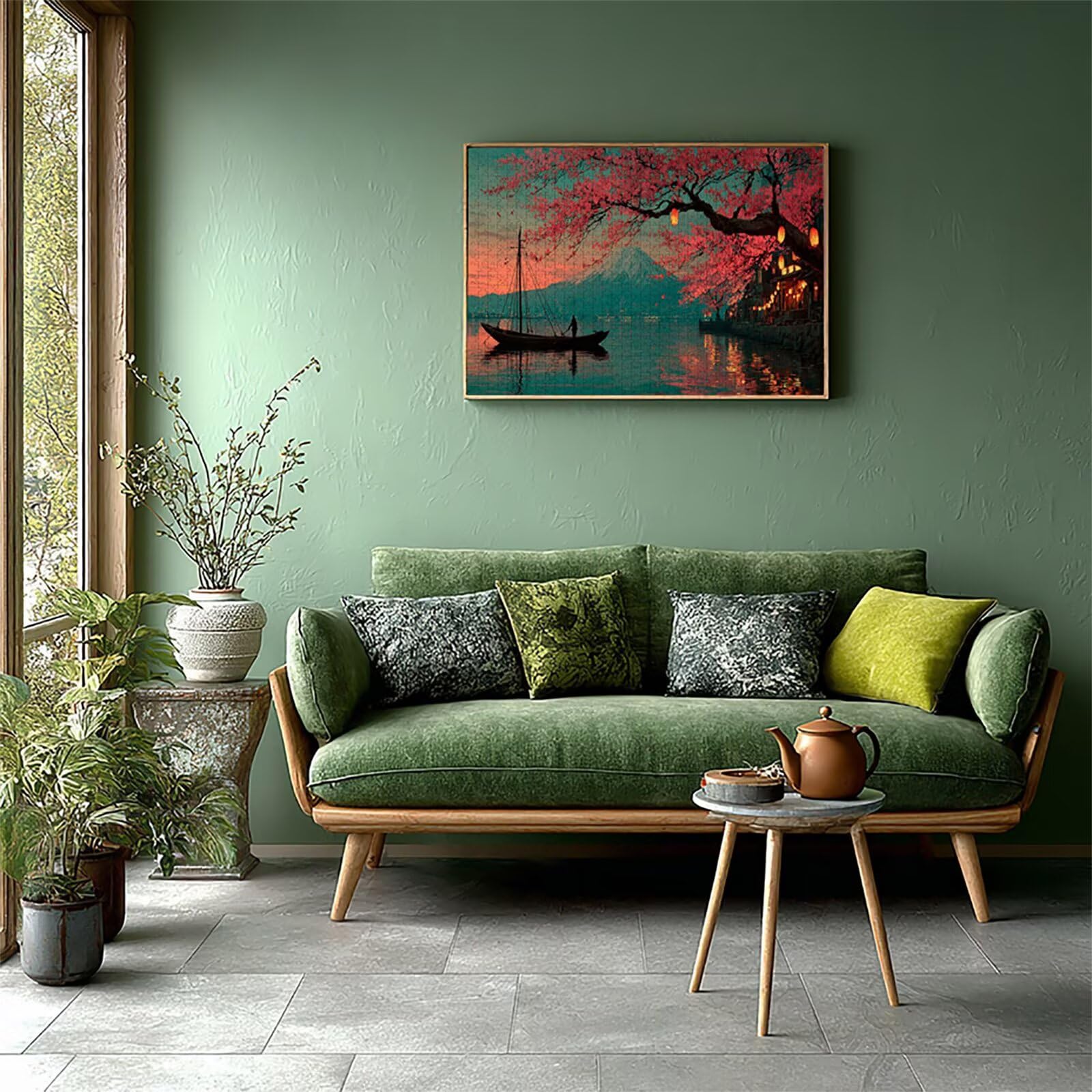 Puzzle Art 4000 sztuk z pudełkiem Mount Fuji, krajobraz drewniane puzzle dorośli 141 x 87 cm, łamigłówka, zajęcia rozrywkowe o wysokim stopniu trudności, pomysł na prezent dla całej rodziny, dekoracja
