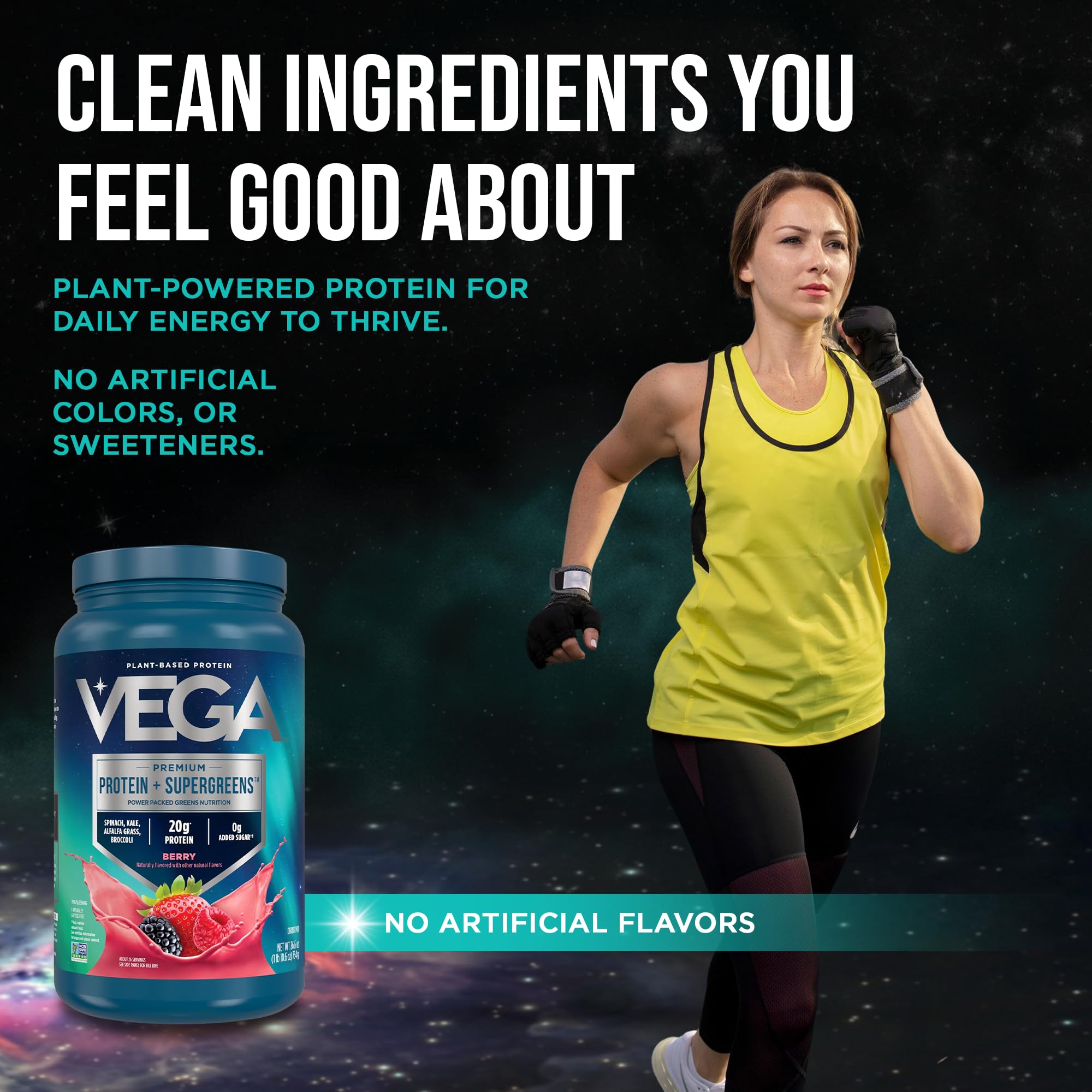 VEGA プロテクトベース No.19 30mL 3本セット Vega Premium Protein + Supergreens, Berry – 20g Vegan Protein