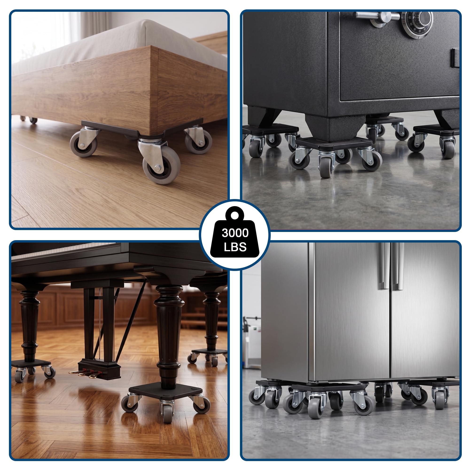 Urvoix Furniture Movers - Heavy Duty Dolly Set -7