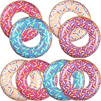 Vista 7 de Leitee Dona inflable para niños de 21.7 pulgadas con forma de dona, flotadores para piscina, tubo de natación inflable, anillo de natación