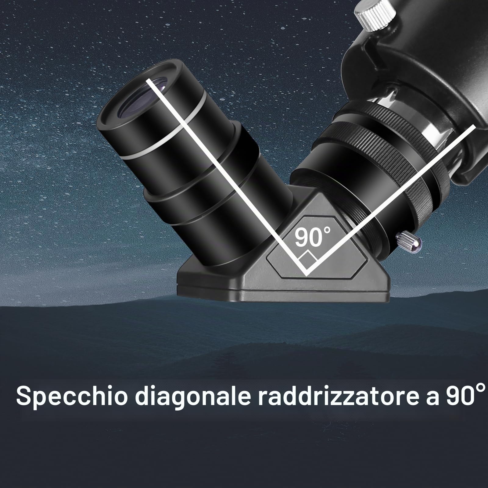 SOLOMARK Telescopi per adulti Astronomia, 80mm Apertura 900mm Refractor Telescope per bambini, principianti, telescopi da viaggio compatti e portatili con custodia