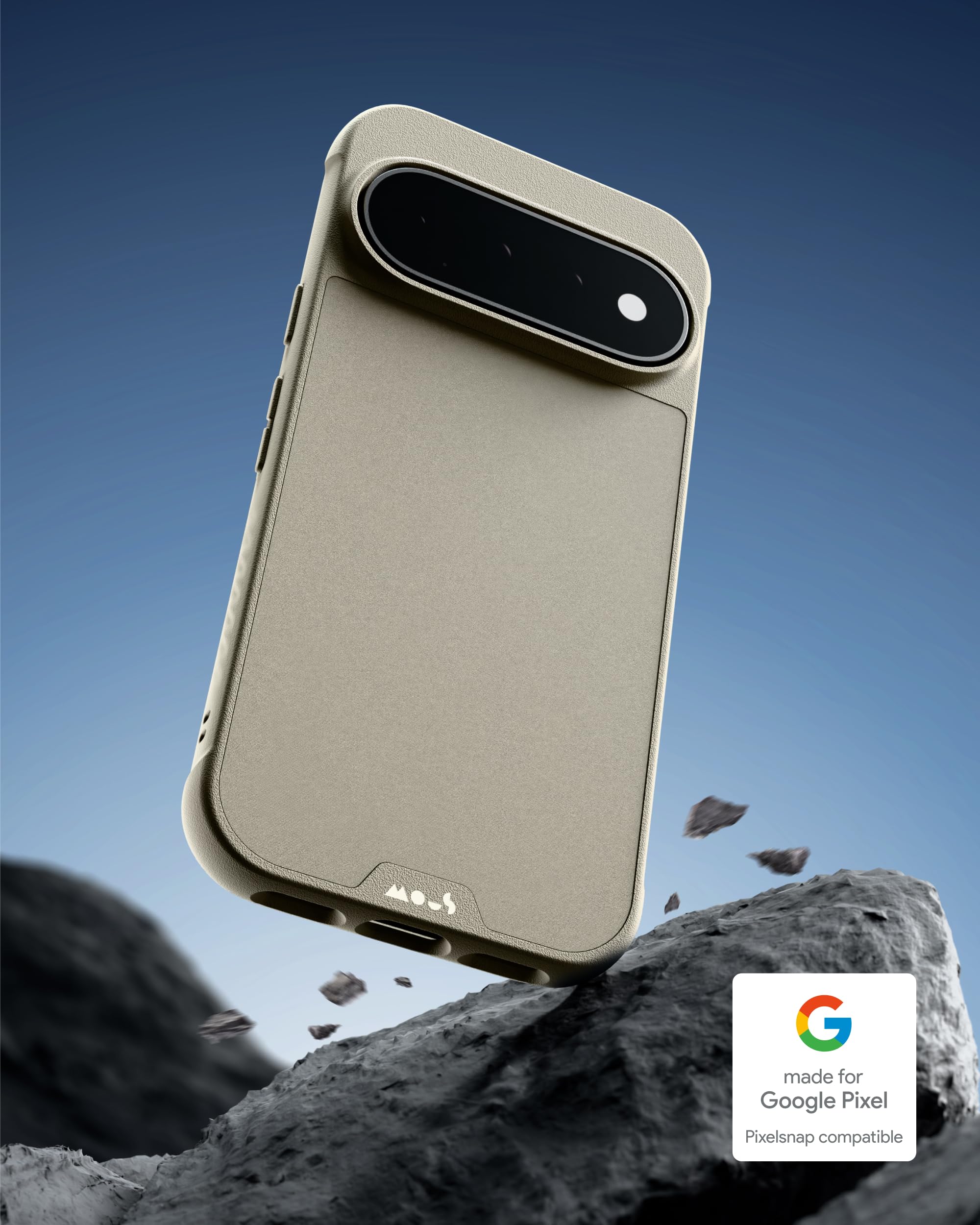 Mous Funda para Pixel 11 Pro - Limitless - Compatible con MagSafe y Pixelsnap, en Tejido - Arena