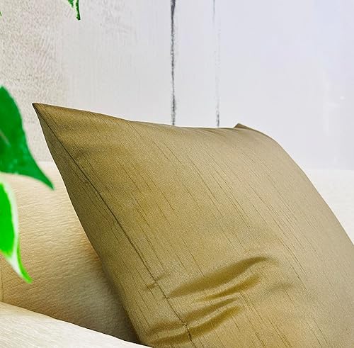 Miniatura 5 de Aiking Home - Funda de almohada de seda sintética, cierre de cremallera, juego de 2 unidades