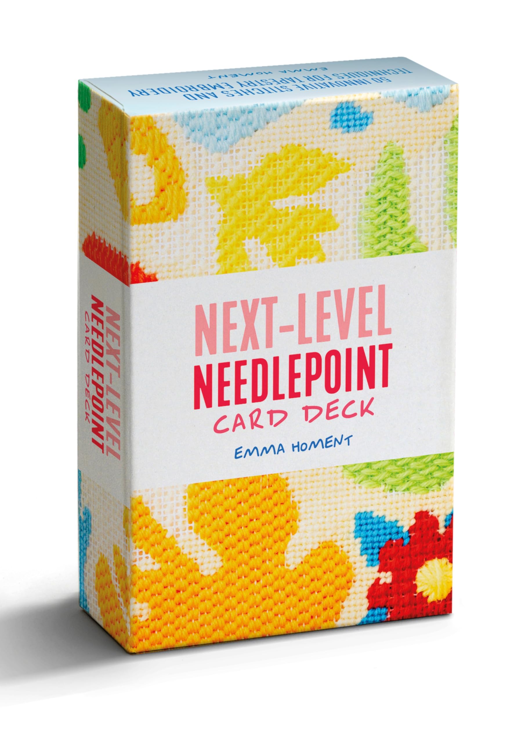 Next-Level Needlepoint Card Deck: 50 innovative stitches and techniques for tapestry embroidery (Emma Homent Needlepoint Collection)
