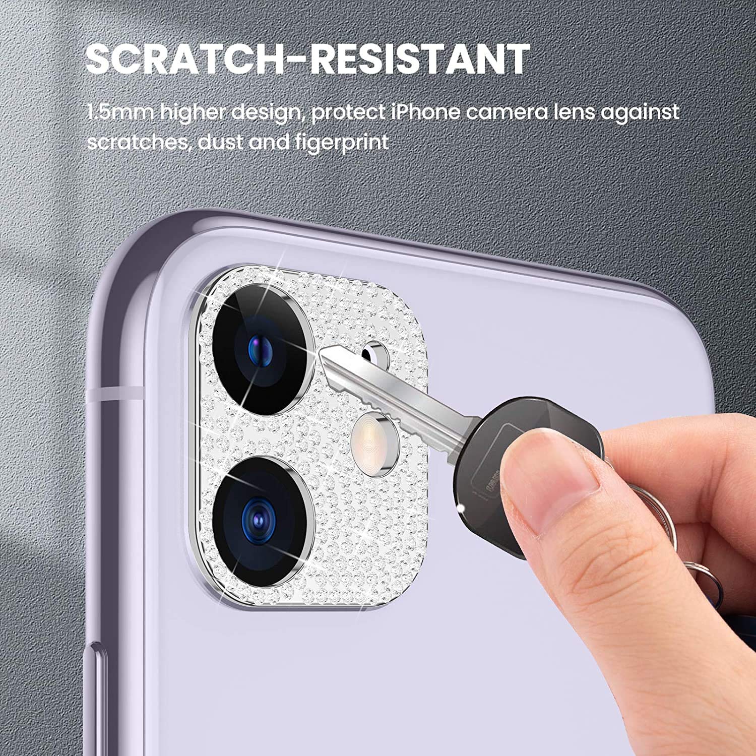 Set di pellicole protettive per obiettivo fotocamera con strass