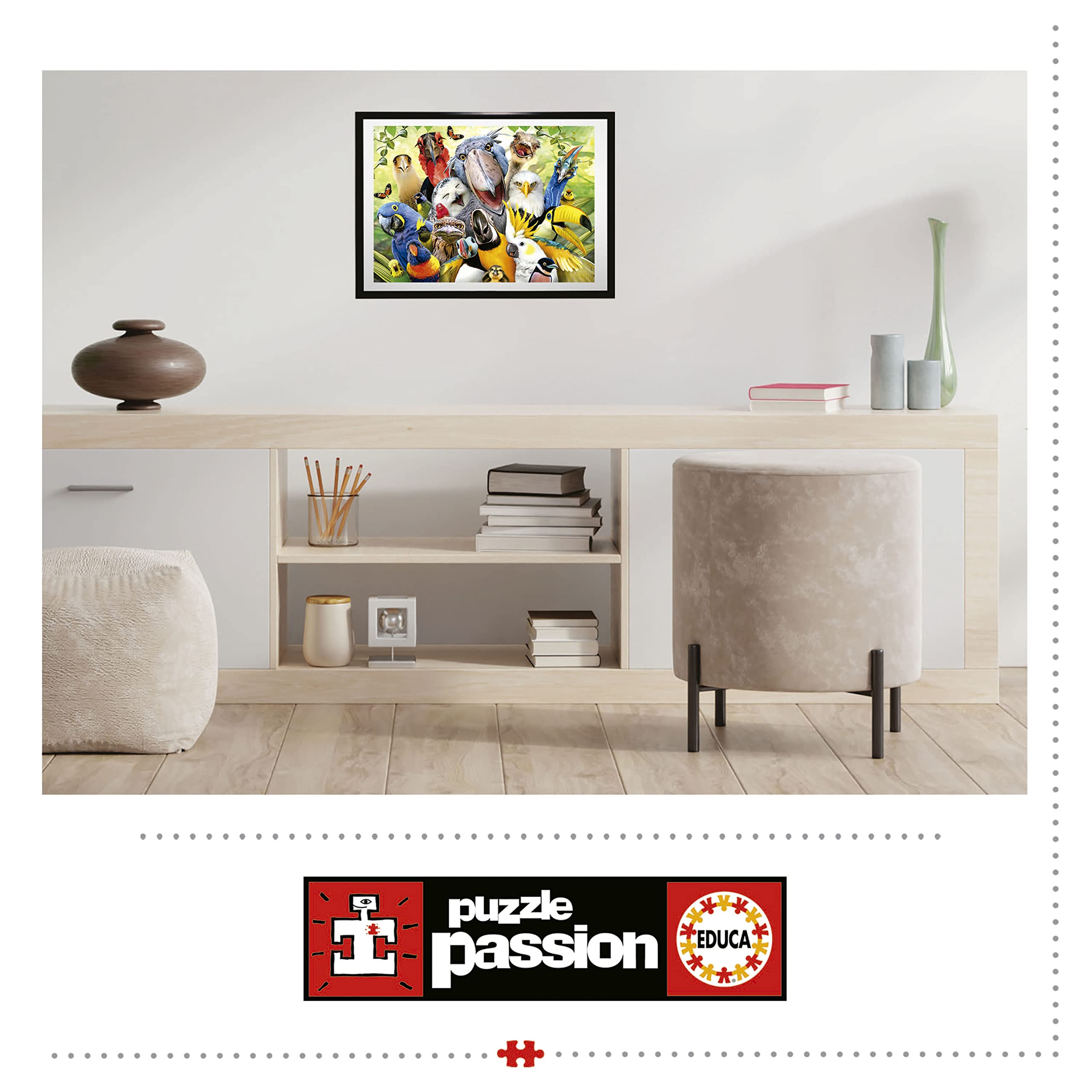 Educa – Puzzle 500 Pièces « Le Petit Oiseau Va Sortir », 48x34 Cm, Colle Fix Puzzle Incluse, Dès 11 Ans