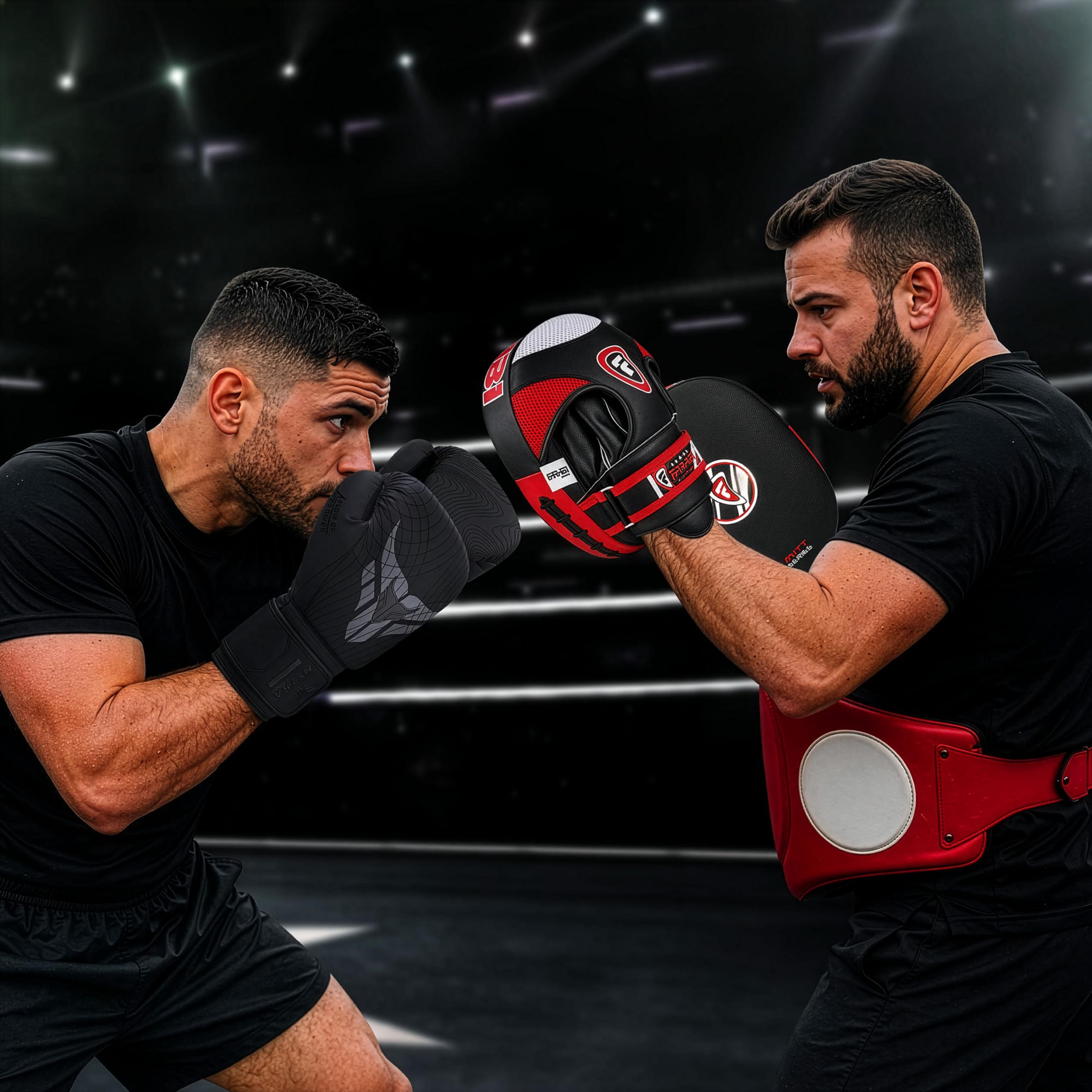 Farabi Sports pratzen Boxen Echtes Leder Air Boxen Mitts MMA Muay Thai Punching Kickboxen handpratzen Kommt mit Paar