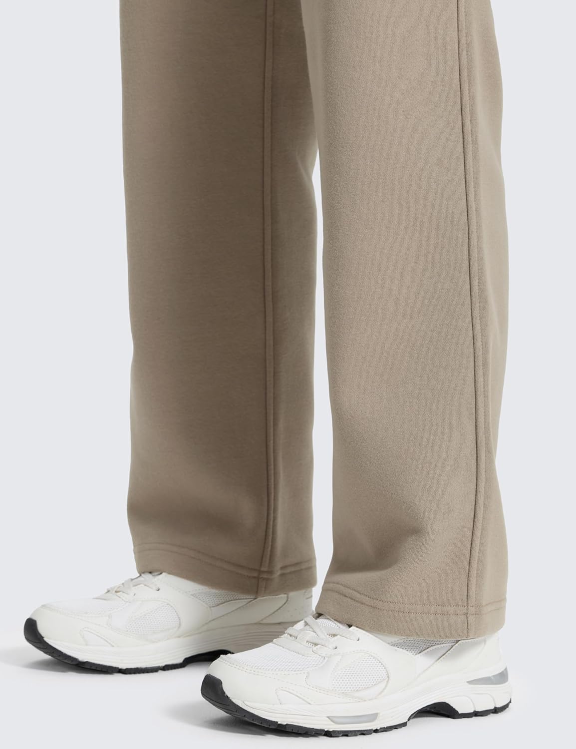 CRZ YOGA Cotton Fleece Lined Sweatpants Women 28"/30"/32" - Straight Leg Casual Lounge Pants with Pockets Winter Warm - Image 4