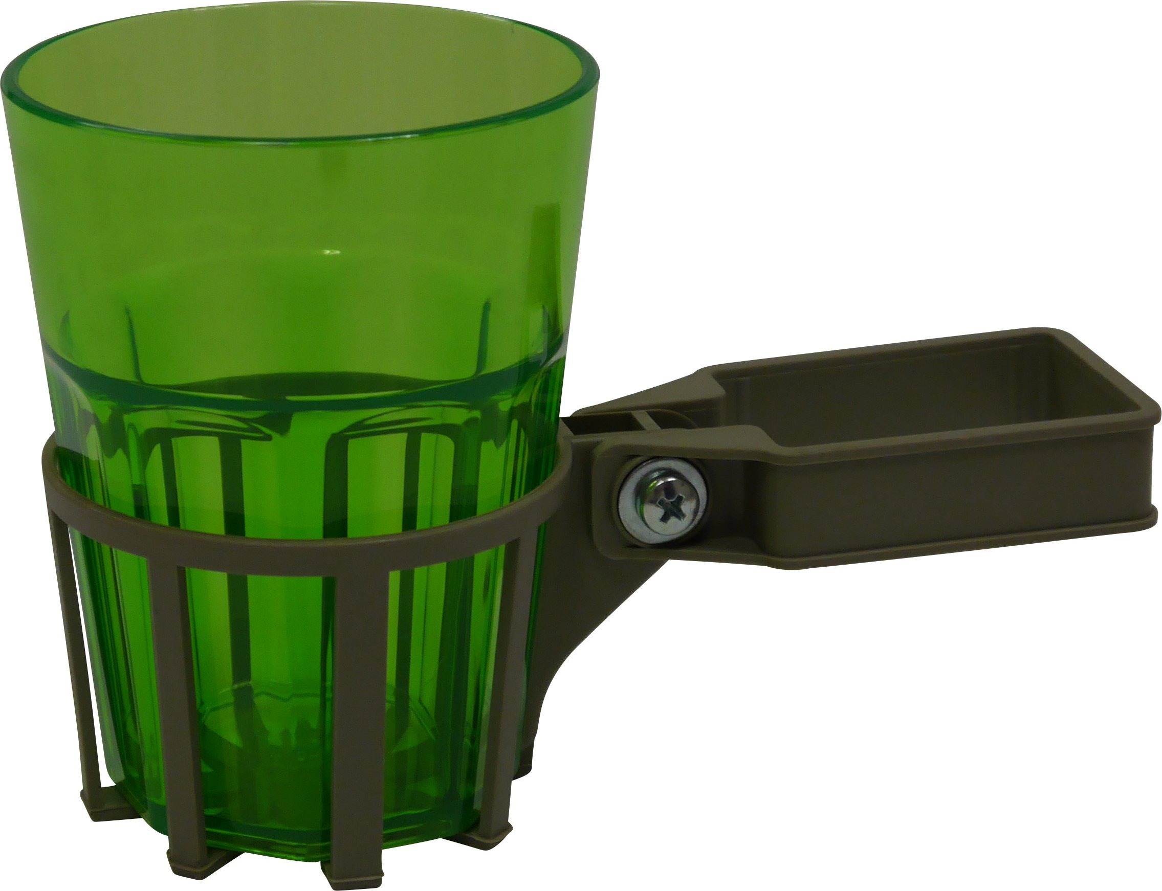Angerer 982/0001 Drink Holder for Garden Swinging Hammock Square Champagne-Includes Mug, Green, 12 x 10 x 15 cm