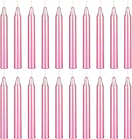 Vista 9 de Mega Candles 20 piezas Velas Cónicas Mini Exquisitas de Conjuro Sin Aroma Morado Oscuro, 4 Pulgadas de Alto x 1/2 Pulgada de Diámetro, Campanillas
