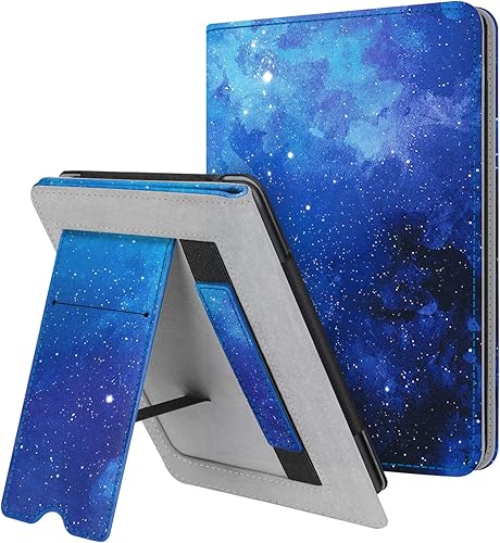 Miniatura 12 de Fintie - Funda con tapa para Kindle Paperwhite, con soporte, para todos los de 2018 y 10 generación, de cuero falso prémium, con ranura para azul