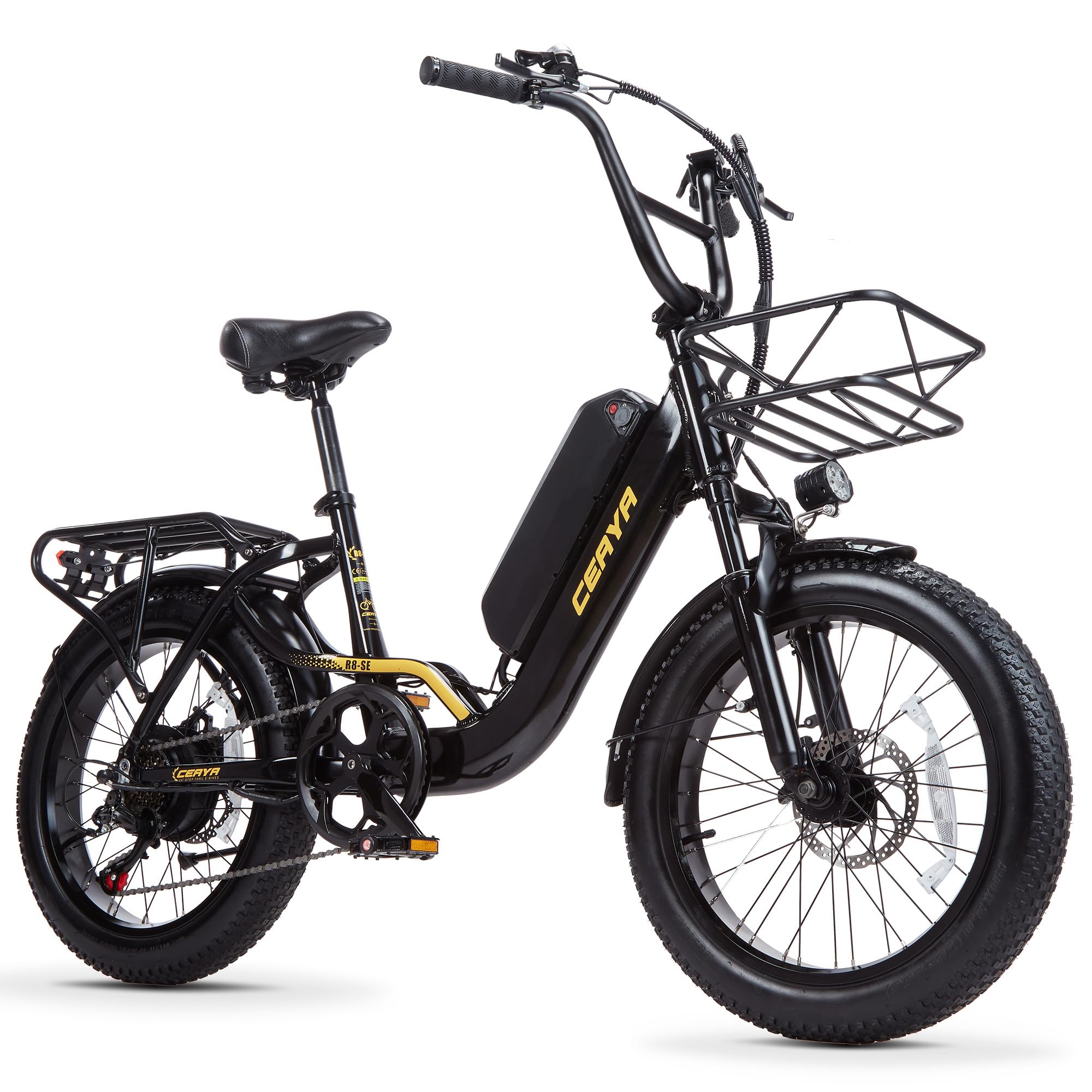 Vélo Électrique,20 Pouces-Vélo électrique de Montagne 48V 15Ah Batterie,Ville E-Bike avec 7 Vitesses, E Bike pour Adulte,Autonomie Jusqu'à 70-80km VTT Électrique