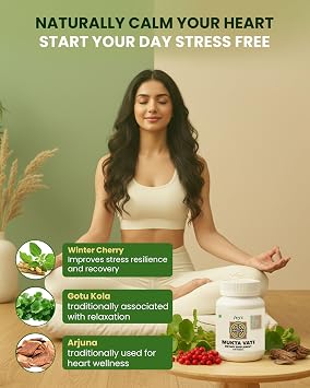 Ivy's Mukta Vati 360 Tablets - Potent Ayurvedic Herbal Supplement for Blood Pressure Support & Heart Health with Gotu Kola, Arjuna Bark & More - Talc Free, Laboratory Tested