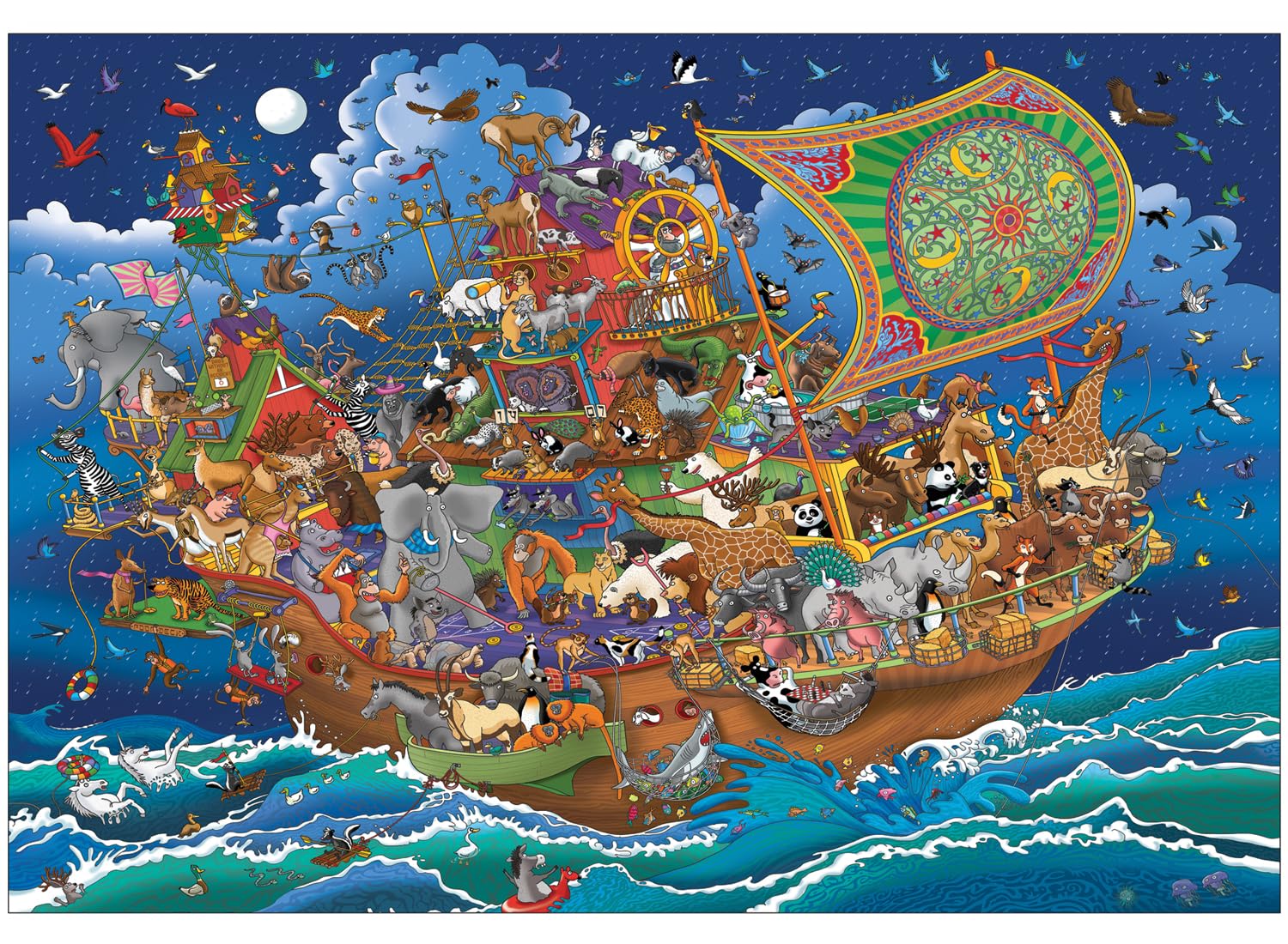 Anatolian jigsaw puzzles for kids - kids puzzles for children NOAHS ARK is ideal as a gift for the whole family to enjoy and the jigsaw puzzle is made of ESKA BOARD