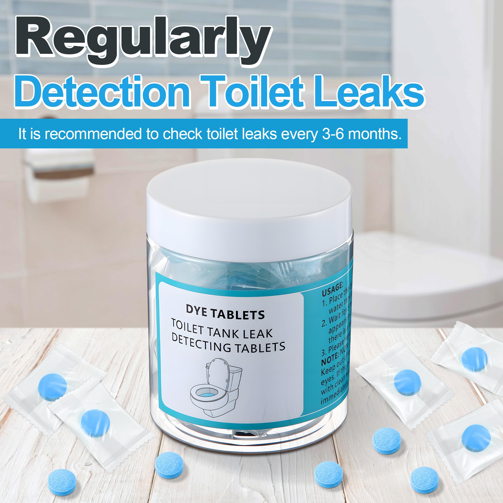 Toilet Leak Detection Tablets - Find Hidden Leaks! -6