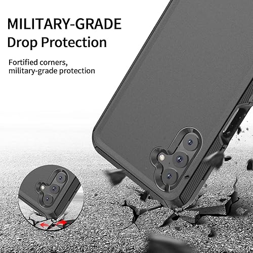 Miniatura 2 de Funda para Galaxy A13, protección contra caídas, resistente a prueba de golpes, militar, funda protectora para teléfono Samsung Galaxy A13 (Galaxy