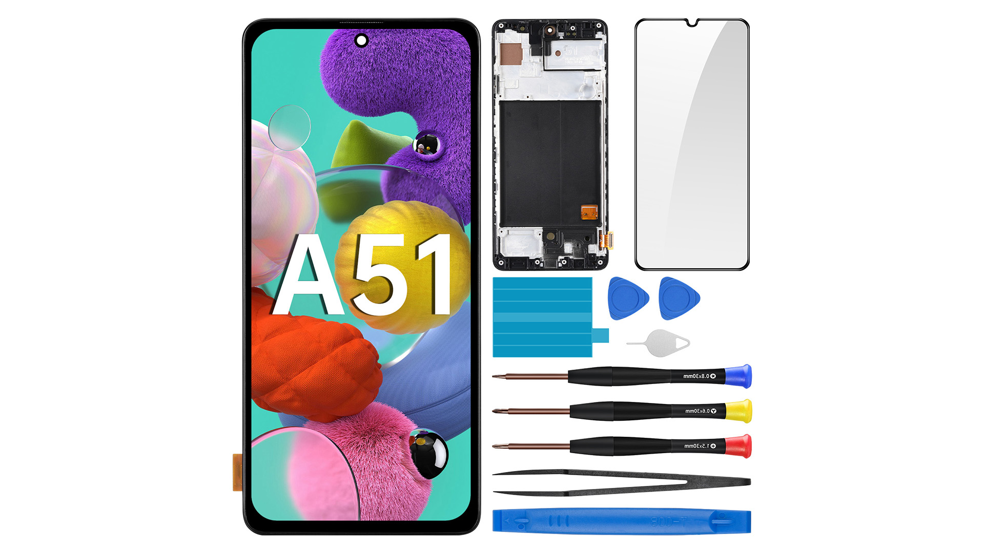 Amazon.com: BESJMYT for Samsung Galaxy A51 AMOLED Screen
