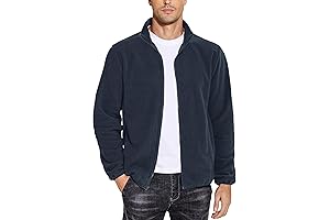 COOFANDY Men's Soft and Lightweight Fleece Jacket