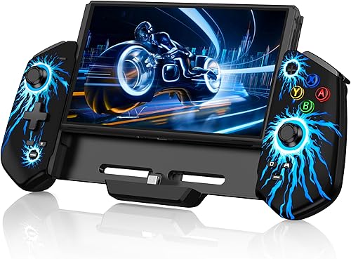 Miniatura 10 de KICKDOT Mandos para Nintendo Switch con joystick Hall para Nintendo Switch/OLED, mando a distancia Pro con Turbo/Motor Dual/4 ranuras de juego