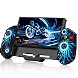 KICKDOT Switch Controller with Hall Joystick for Nintendo Switch/OLED, Switch Pro Remote Controller Turbo/4 Game Slot/Dual Motor,One-Piece Handheld Joypad Control for Nintendo Switch Controller