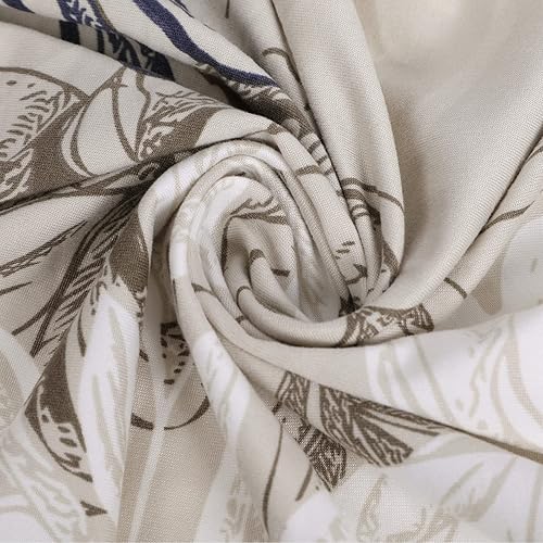 Miniatura 7 de SearchI Fundas elásticas de cojín de repuesto impresas para sofá, protector de muebles suave con parte inferior elástica (M, sombra de flores)