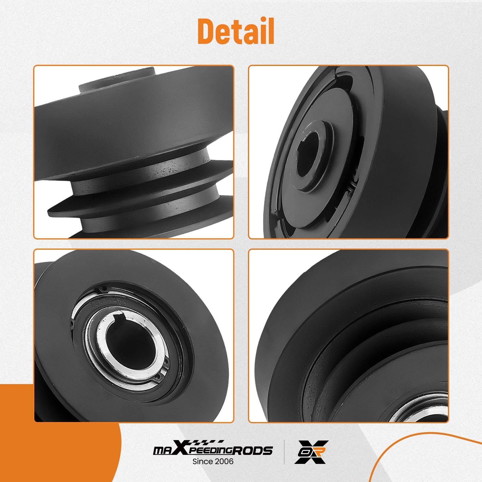 maXpeedingrods Embrague de polea centrífuga de 25,4 mm de diámetro de 1 pulgada 8-16 HP para ATV, LTV, Go Karts 200630 | Para LTV, para Go Karts, para tres ruedas 200630