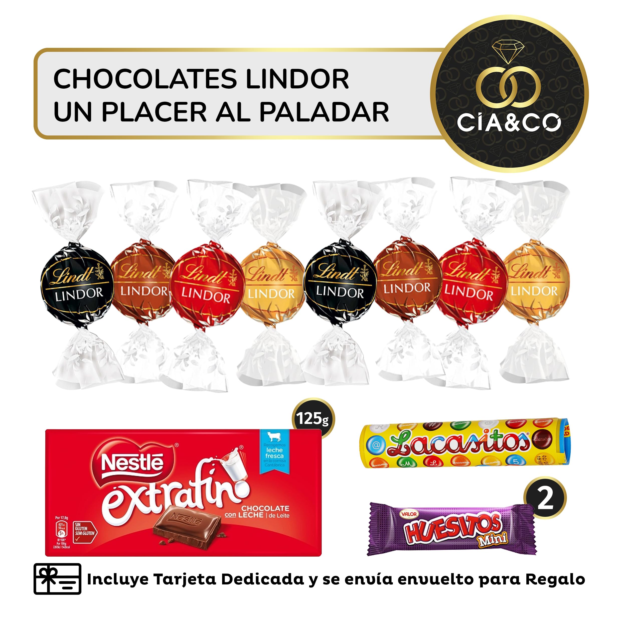 Confezione Regalo Dolci Kinder, Lindt, Milkibar - 35 Cioccolatini