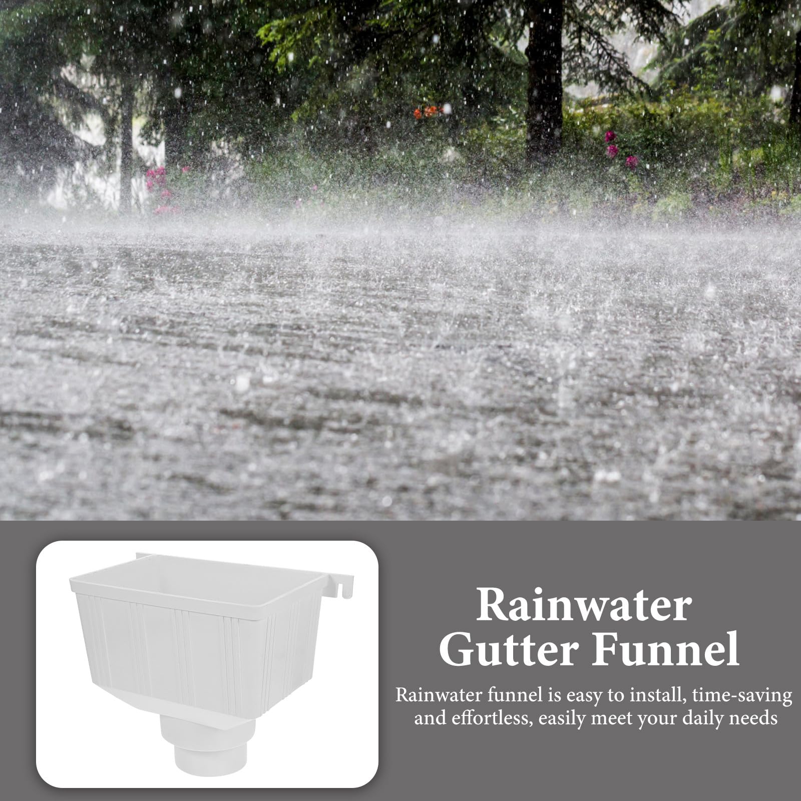 PVC Regenwassersammler Fallrohrumlenker 110mm Langlebiger Kunststoff für Dachentwässerung und Regentonnen Zubehör